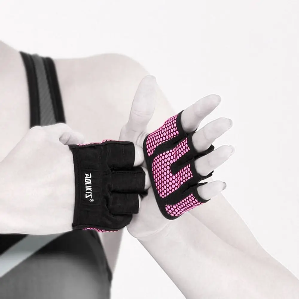 Нескользящие перчатки с открытыми пальцами четыре пальца повышают прочность