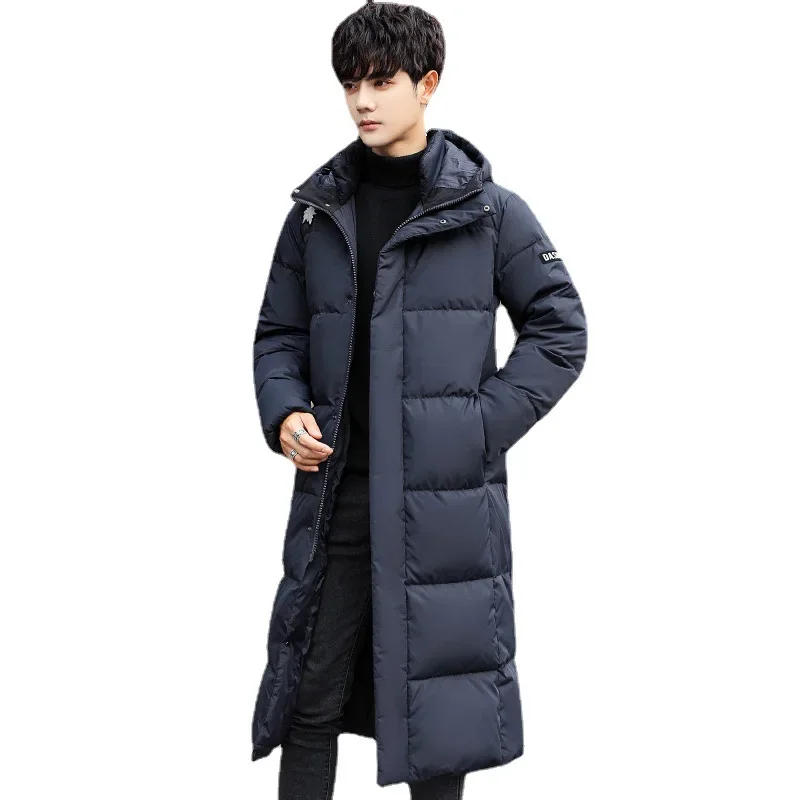 Зимняя куртка унисекс с длинным рукавом из 90% белого утиного пуха модная