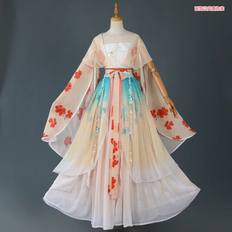 

Women Hanfu Dress Traditional Chinese Cloth Outfit Ancient Folk Dance Stage Costumes Oriental Fairy Princess Cosplay