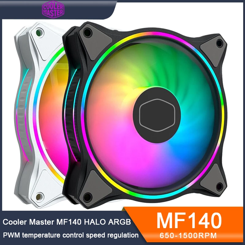 Кулер Master MF140 HALO для ПК охлаждающий вентилятор 140 мм ARGB 5 В/3 контакта кулер