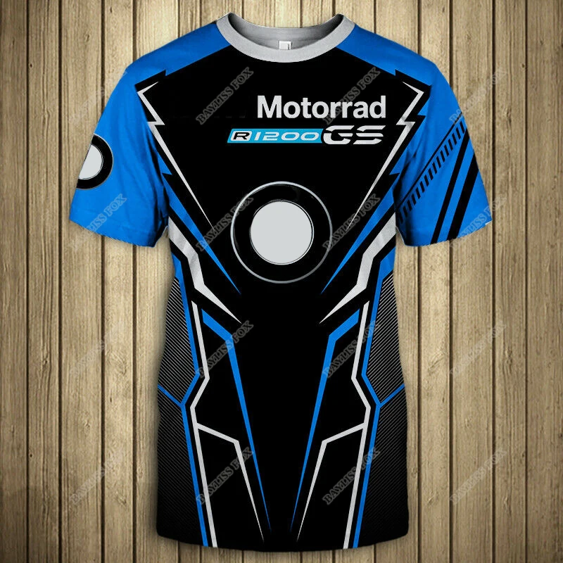 

R1250GS Motorcycle ADVENTURE Motos Locomotive Riding Short Sleeve For BMW Motorrad Motocross Summer T-shirt Mens
