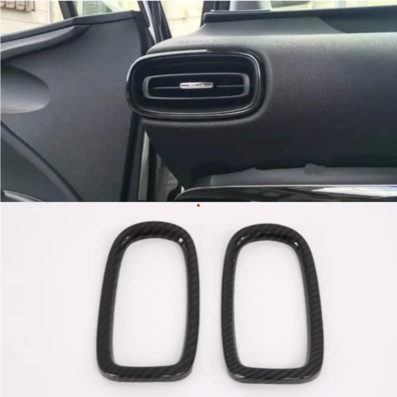 

LHD для Toyota Prius 50 серии 2019, передняя верхняя розетка для кондиционера, вентиляционное отверстие переменного тока, молдинг, накладка, аксессуары для интерьера, АБС-пластик