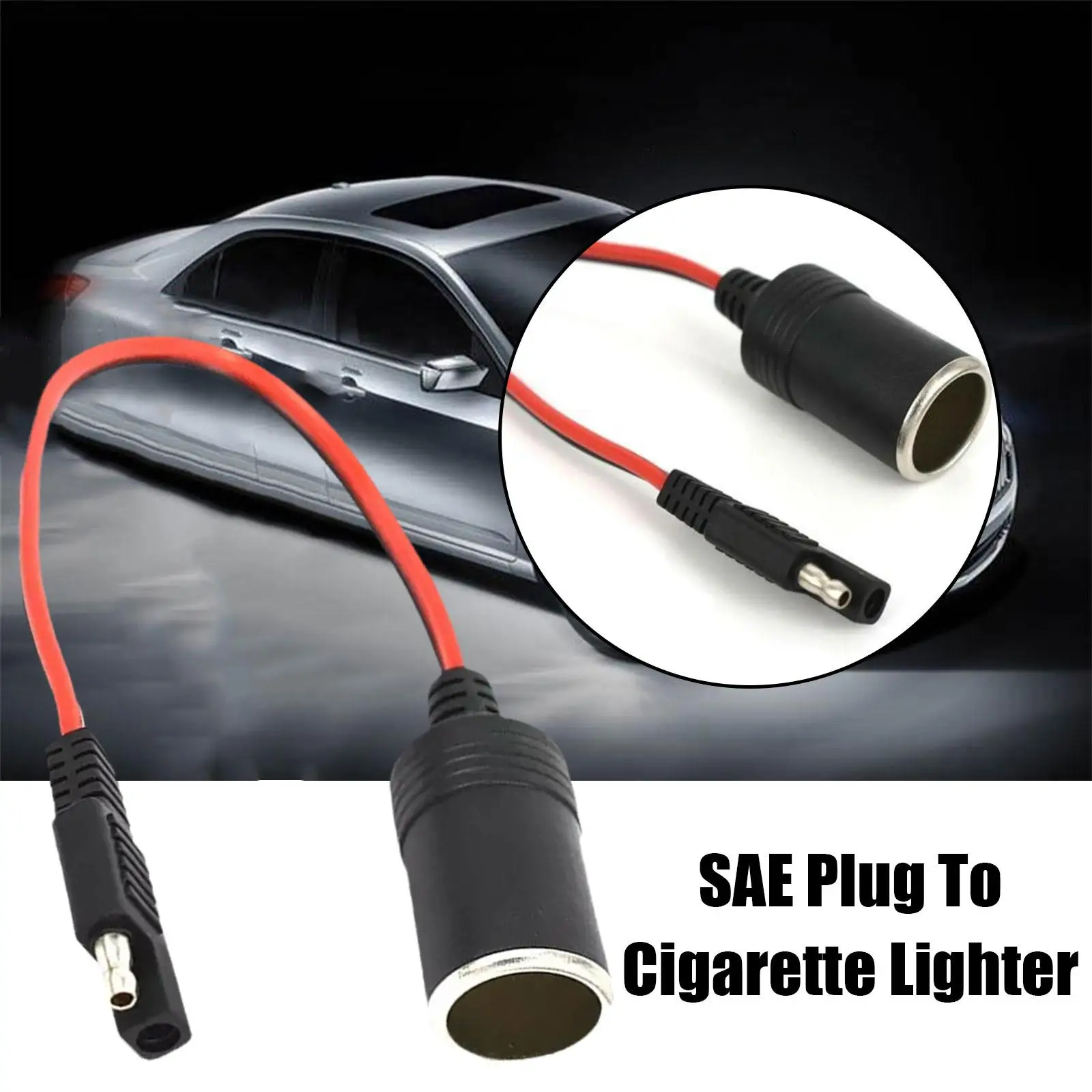 Гнездо прикуривателя 14AWG для Sae со штырьковым разъемом удлинитель кабеля 2