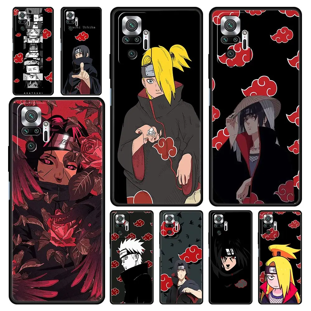 

Itachi Naruto Akatsuki Anime Phone Case For Xiaomi Redmi Note 11 10 Pro 9S 11S 9 8 7 8T 9C 9A 8A 10s K40 k50 Gaming 9T 5G Cover