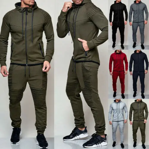 2 Pieces Autumn Running Tracksuit Men Sweatshirt Sports Set Gym Clothes Men Sport Suit Training Suit Sport Wear 2020 Hot