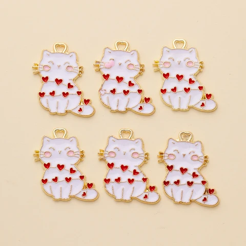 12 шт. эмалевые шармы RUWENSHU в виде животных