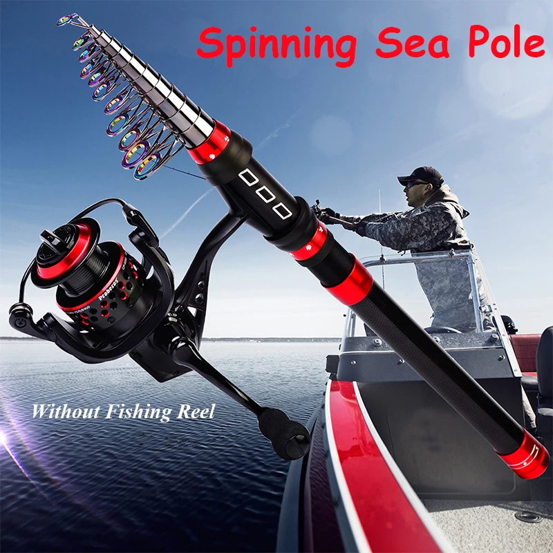

Ultra Short Spinning Fishing Rod,1.8M-3.6M Mini Carbon Fiber Sea Pole,Travel Telescopic Fishing Rods for Freshwater Saltwater