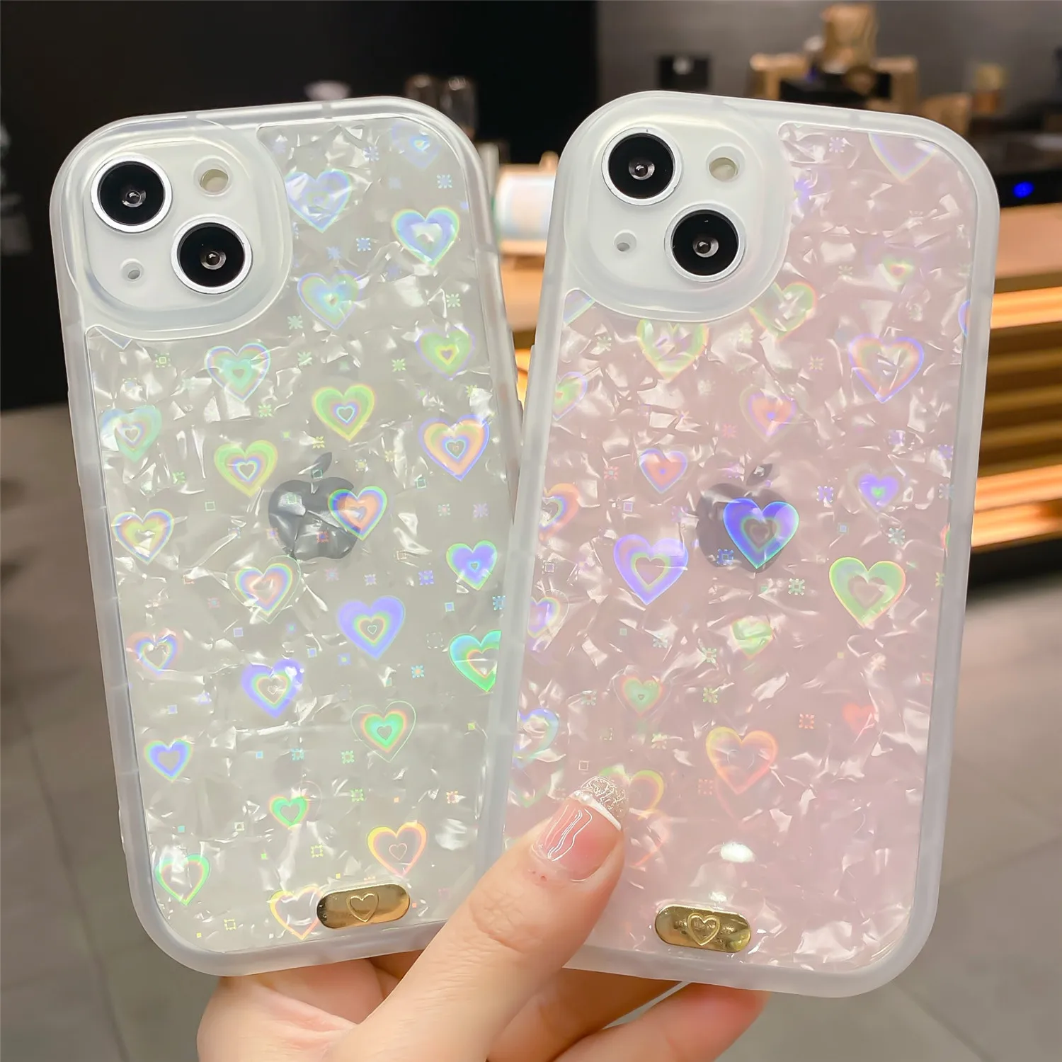

Модный чехол для телефона с рисунком Love Laser для iPhone 12 13 Pro 7 8 Plus X XS XR 11 Pro MAX, мягкий ударопрочный защитный чехол из ТПУ
