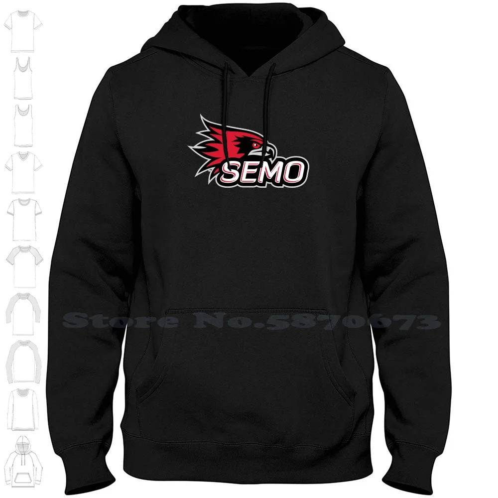 

Высококачественная толстовка с капюшоном SEMO Redhawks, новая толстовка с графическим принтом