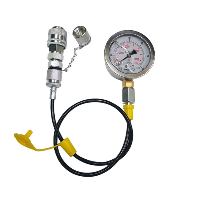 

For Case Excavator Parts T Quick Male Connector Female Pressure Gauge Pressure Test Hose Connector Hydraulic Pump Priority Valve