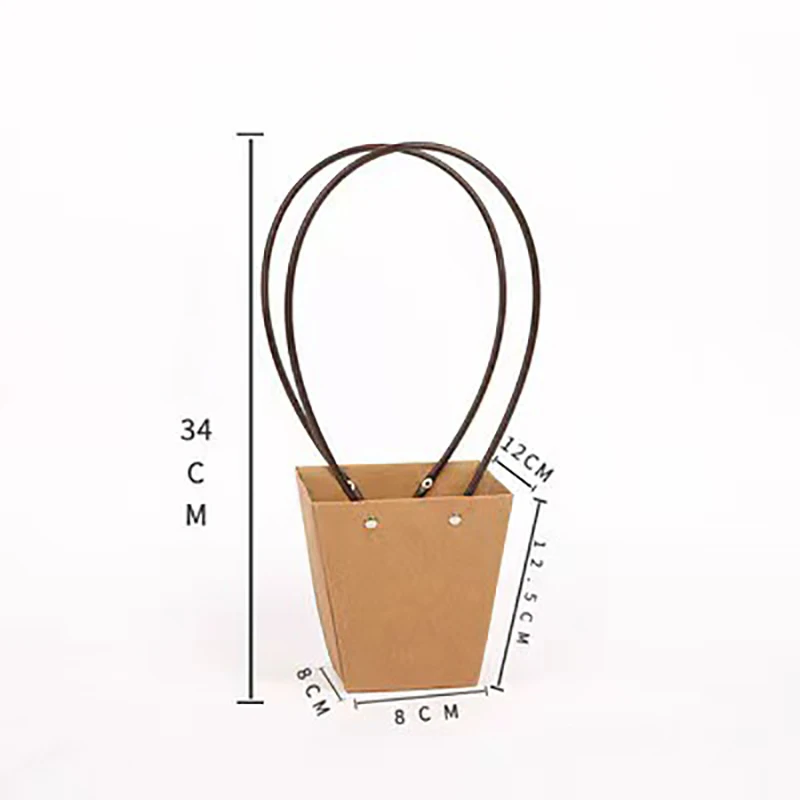 1 водонепроницаемая крафт - бумага корзина для цветов Портативный цветочный ящик