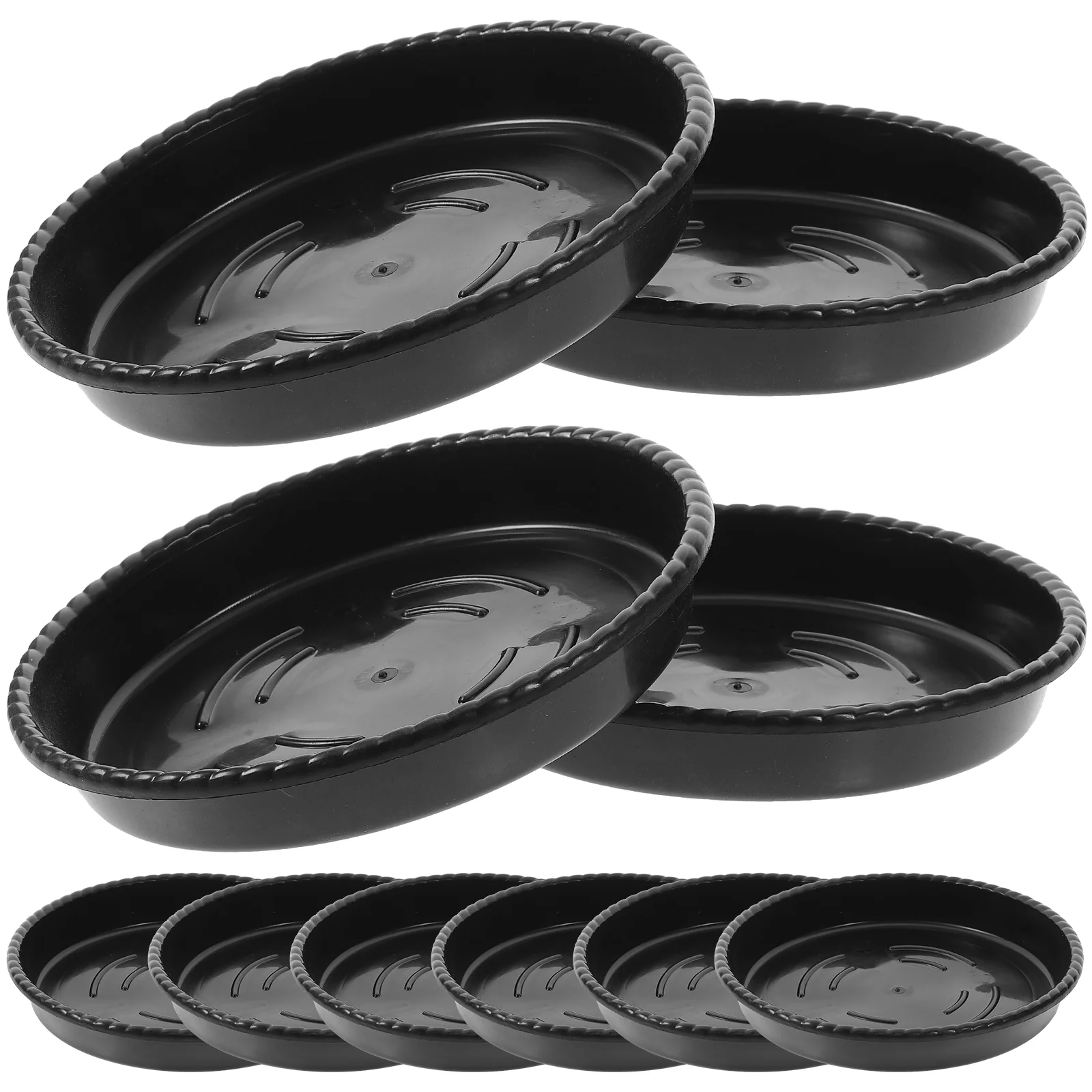 

10pcs Saucers Plastic Pot Tray Round Drip Tray for Indoor Outdoor