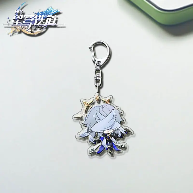 Honkai: Star Rail Аниме Брелок для ключей женский брелок мужчин акриловый автомобильный