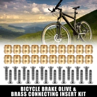 x autohaux 10 sets bicycle hydraulic brake hose bh90 bh59 olive needleconnector insert for shimano magura avid sram formula
