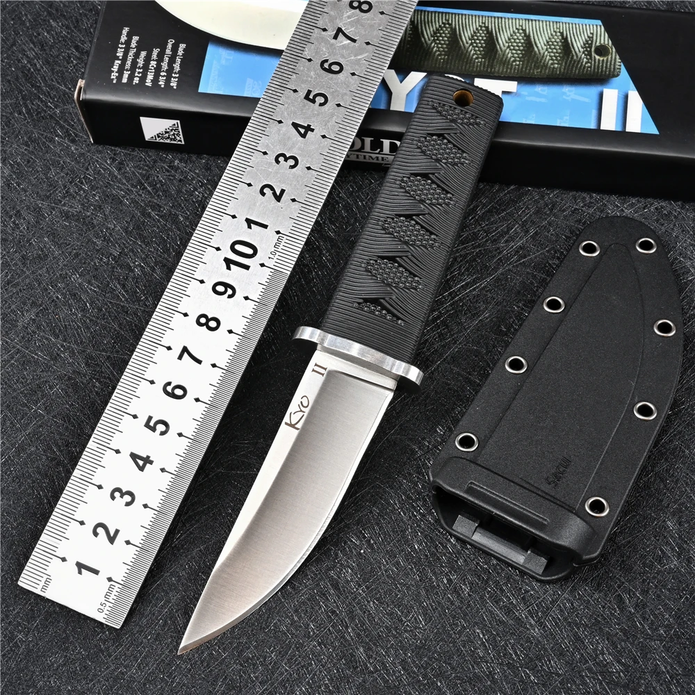 

EDC Mini Samurai Combat Knife Outdoor Tactical Military Fixed Blade Self Defense Knives Hunting Multitool Survival Gear Tools