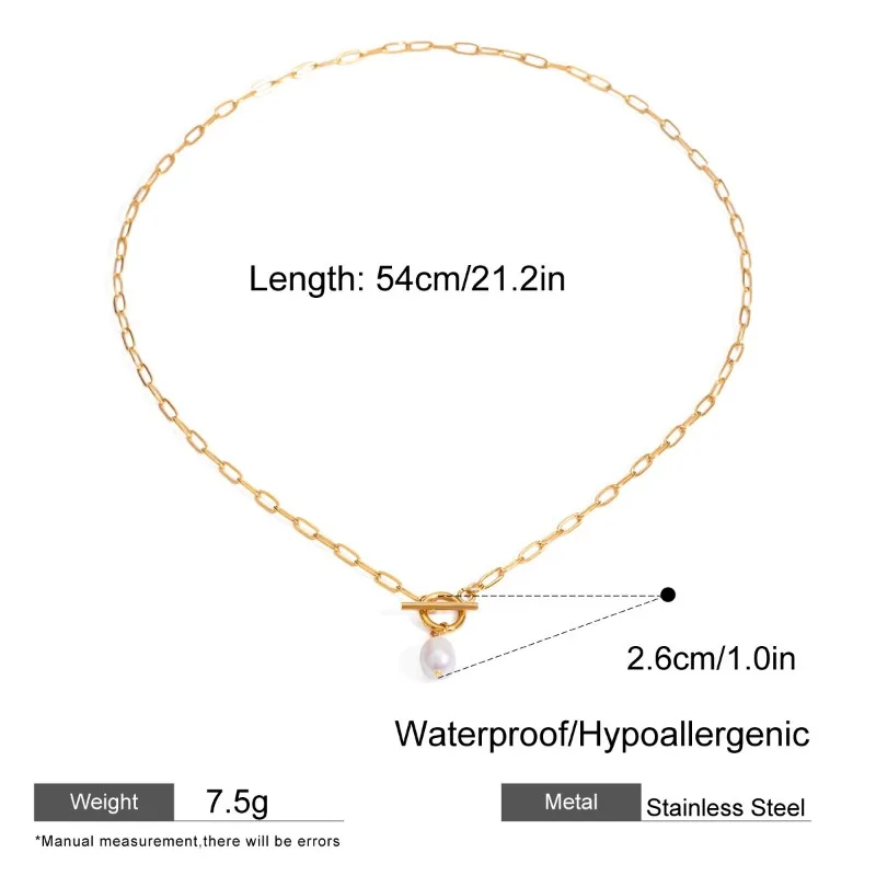 Minar 2024 Новые ожерелья с подвеской из пресноводного жемчуга в стиле барокко для