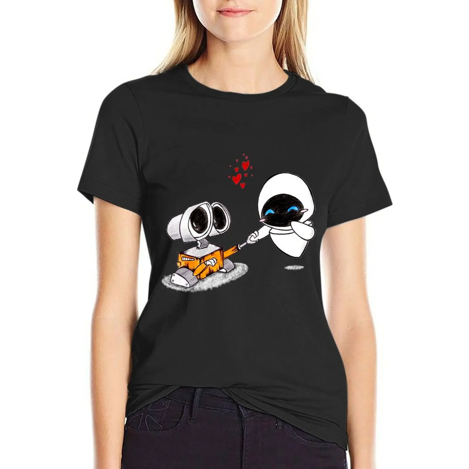 Женская футболка с рисунком стены и Евы