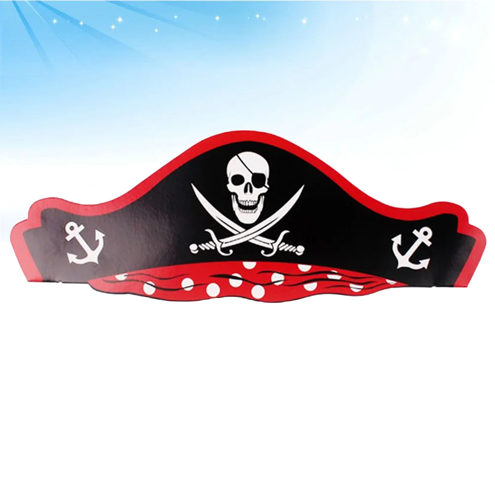 

Piratehat Hatsparty Kids Costumecaptain Headwear Paper Favors Supplies Accessories Cupsfunny Headdress Capsheadpiece Cosplay