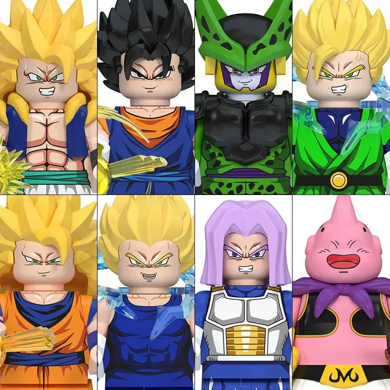 Фото WM6182 Конструктор DRAGON BALL: Гоку, Вегета, Гохан, Фриза, мини-фигурки, аксессуары, подарки на Хэллоуин и Рождество для детей №1