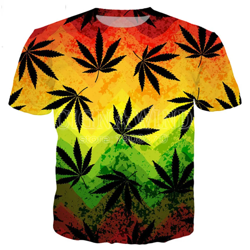 

New Arrival Classical BoB Marley Weeds T-shirt Men Women 3D Printed Novelty Fashion T-shirt Streetwear Casual Individuality Tops