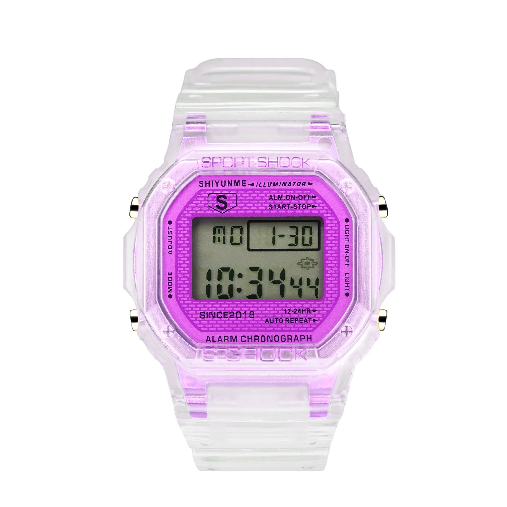 

Explosive hot selling small fresh ins wind color small box electronic watch Korean version of fashion children's watch men and w