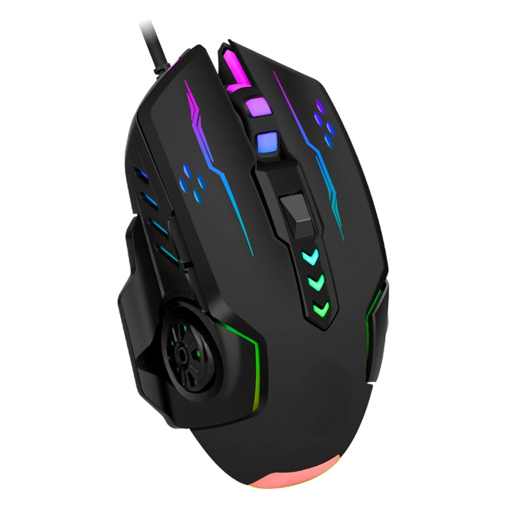 

USB Wired Gaming Mouse 6 Buttons Backlit E-sports Mice 6D Colorful LED Light Glowing Mouse For Laptop PC Computer Gamer