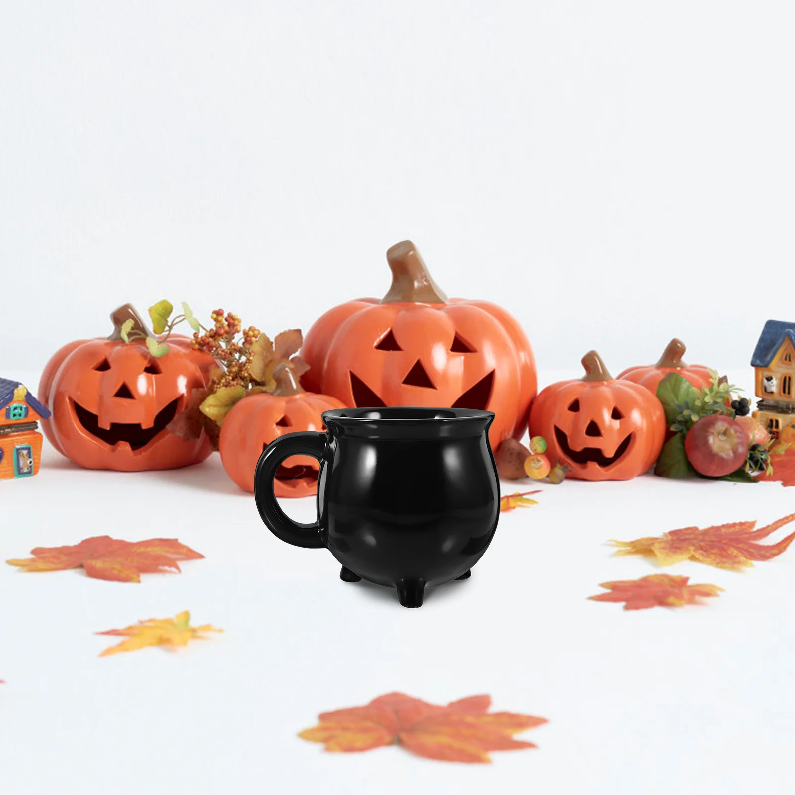 

Witch Cup Ceramic Drinks Mug Decor Home Cauldron Drinking Coffee Ceramics Serving Espresso Mugs Halloween