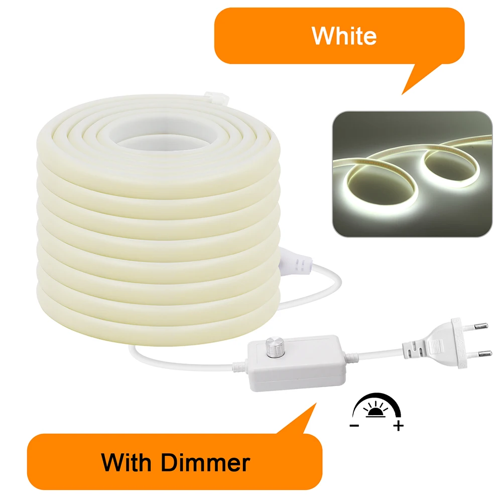 

KISUFU COB светодиодная лента 220В 288 LEDs теплый/нейтральный/холодный белый