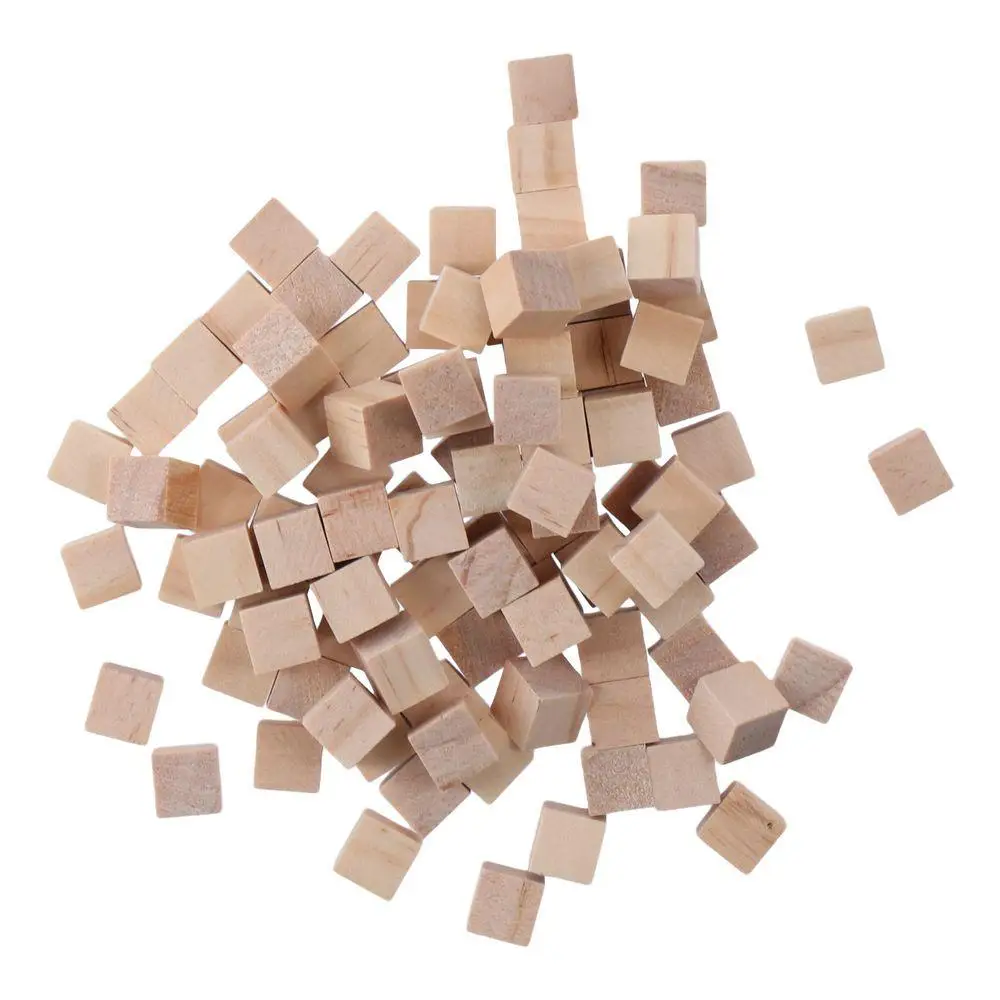 300 шт. деревянные кубики из сосны 1 см