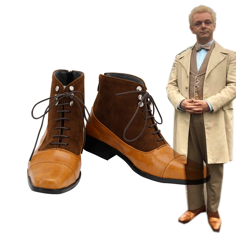 

Обувь для косплея Good Omens Aziraphale, обувь для косплея Angel Aziraphale, европейские размеры на заказ