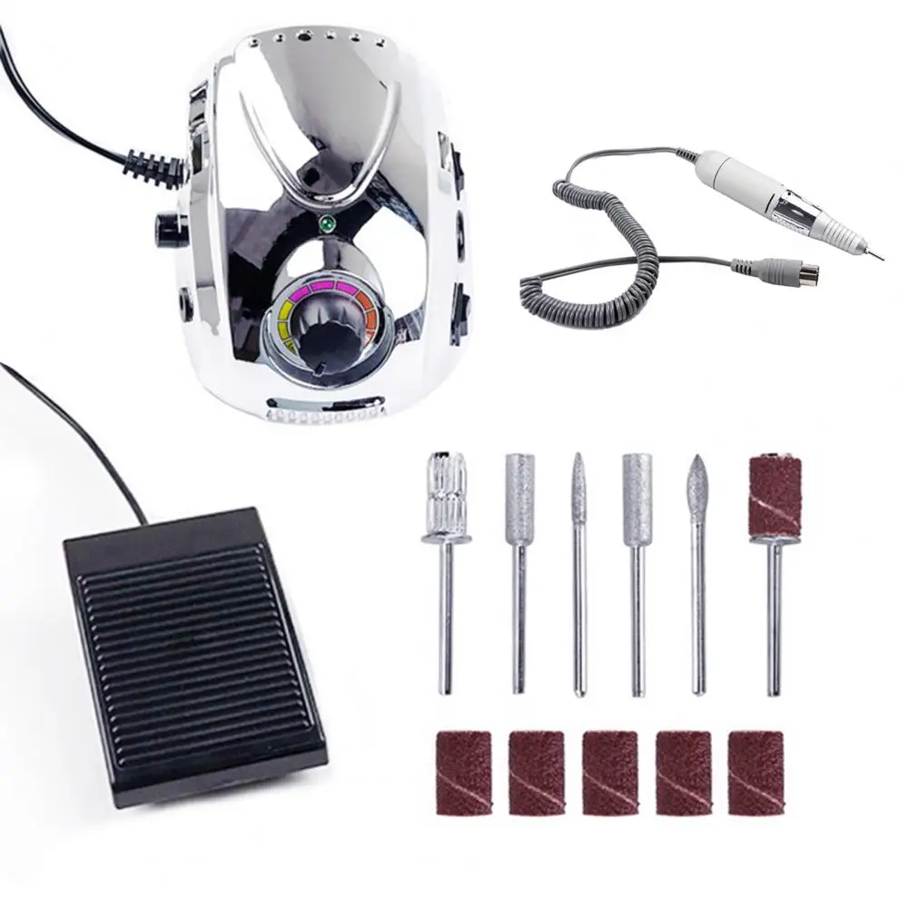 

ABS Good Electric Nails Drill Machine Kit DIY Nail Art Gadget Long Lasting Electric Nail File Speed Control for Nail Salon