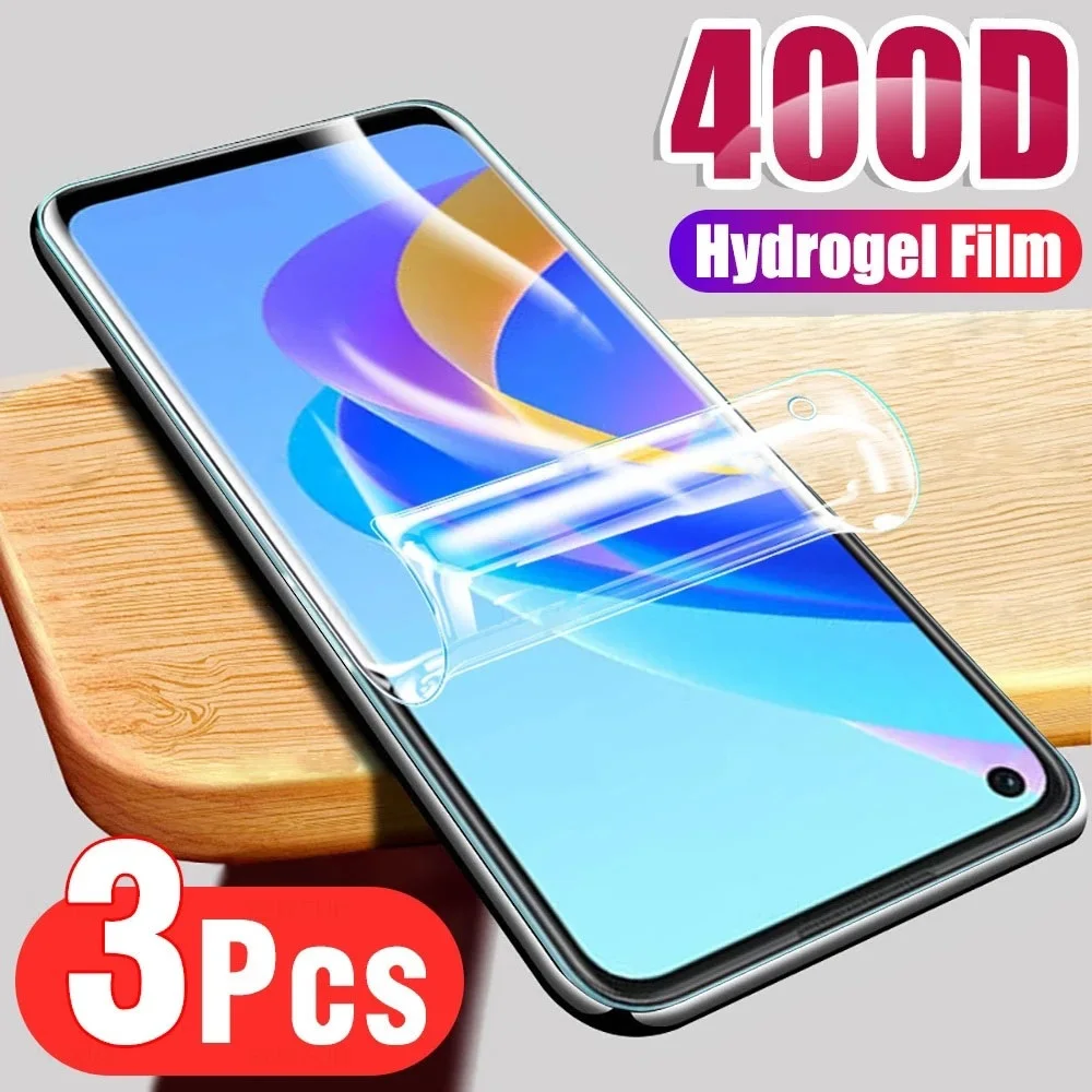 

3PCS Protective Film For OPPO A36 A56 A56S A57 A58 A76 A17 A77 Hydrogel Film Screen Protector For Reno 7 SE 8 Lite 8T Reno7 Z