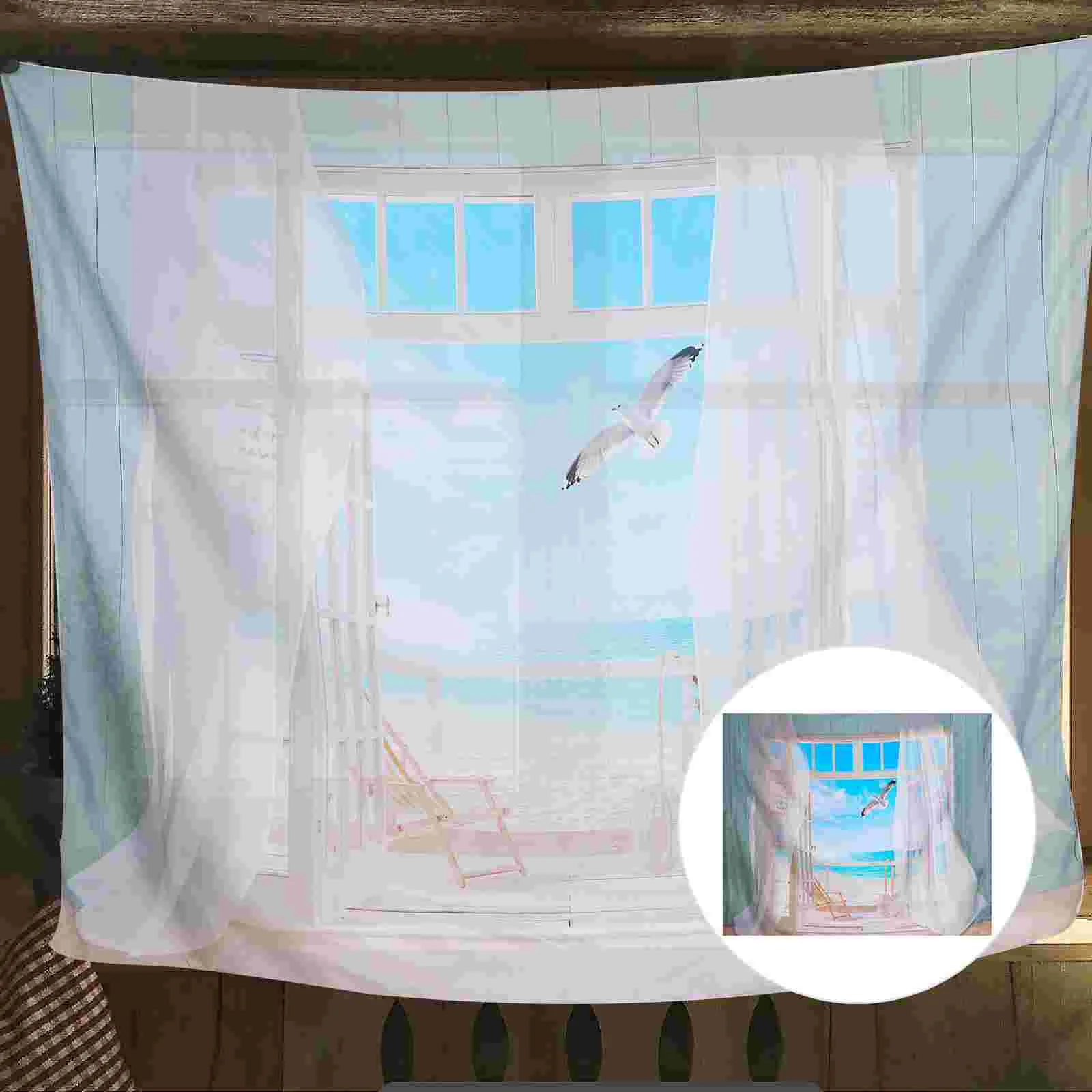 

1 шт. домашний настенный гобелен, украшение на стену, подоконник, пейзаж, фоновая ткань