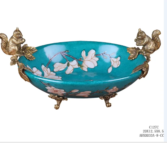 

2019 glazed ceramic blue plate