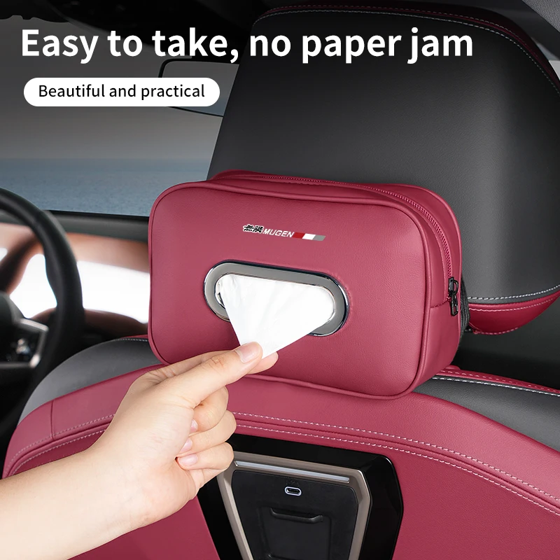 Коробка для салфеток на спинку сиденья автомобиля квадратная сумка хранения Honda