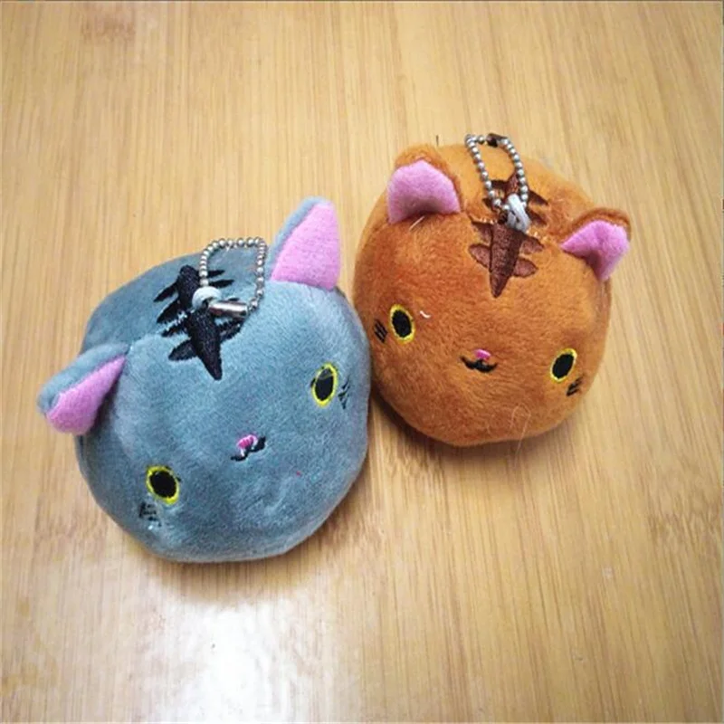 

NEW 1PCS 6colors KAWAII 8CM Cats Stuffed TOYS Keychain Cat Gift Plush TOY DOLL For Kid's Party Birthday Plush Toys For Girl NEW