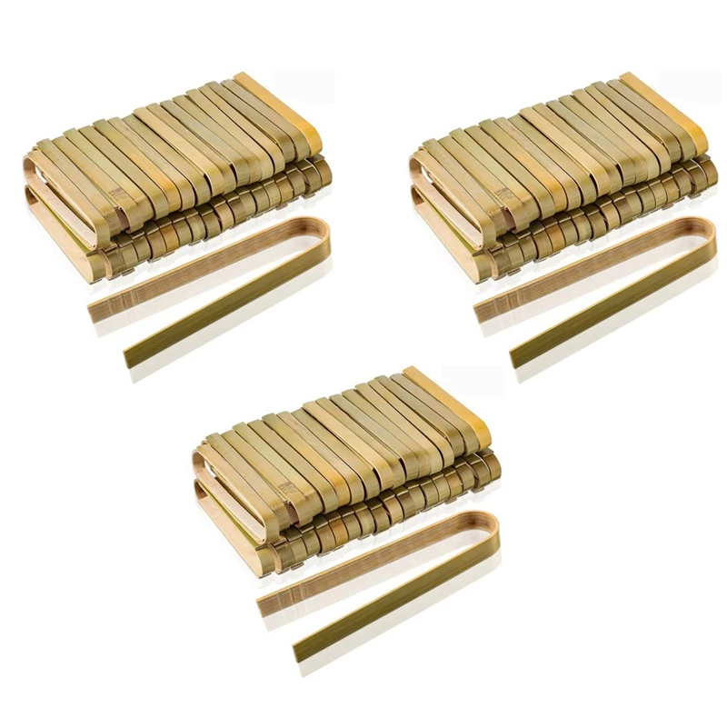 

240 шт., одноразовые мини-щипцы из бамбука