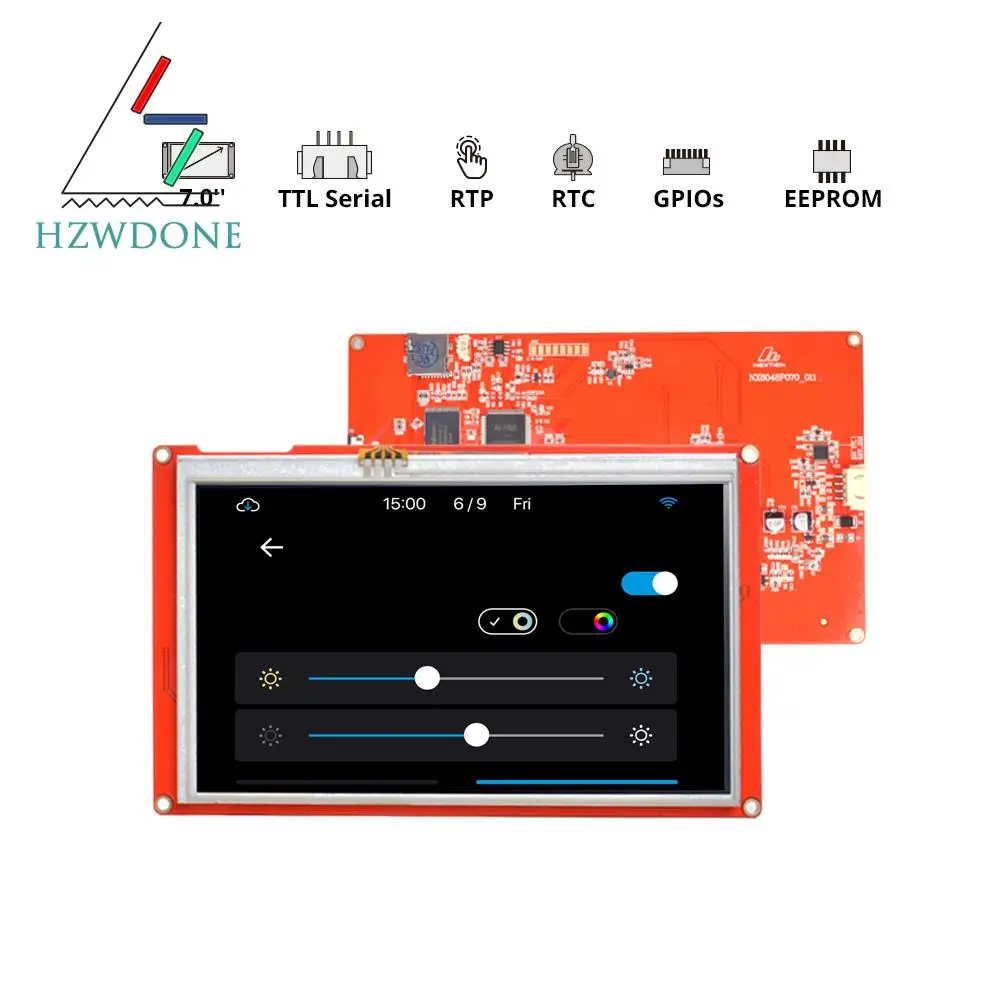 NX8048P070-011R/NX8048P070-011C-7 0 ”Nextion Intelligent Series HMI Touch Display |