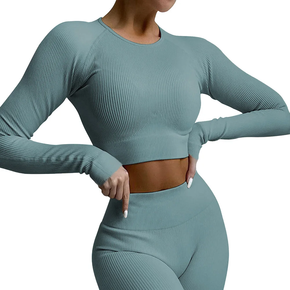 

Yoga Set Sportswear Women Suit For fitness Seamless Sports Suit Workout Clothes Tracksuit Sports Outfit Gym Clothing Wear