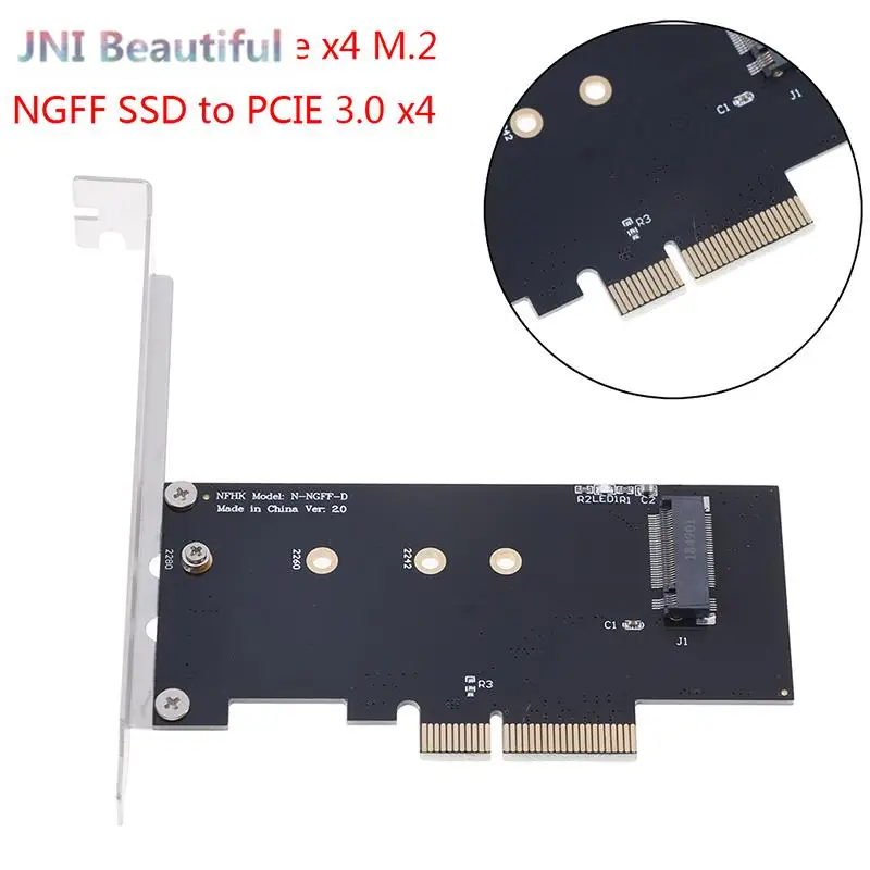 

NVMe AHCI PCIe X4 M.2 NGFF SSD To PCIE 3.0 X4 Converter Adapter Card
