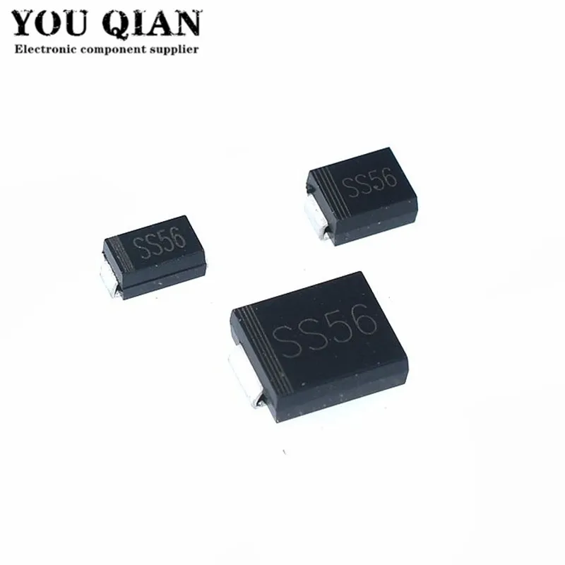 20 шт., SS56 SMC SMB SMA SK56 SMD SS560 5A 60V DO-214AB диод Шоттки, новый и оригинальный