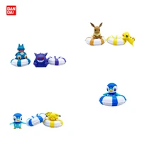 bandai genuine gashapon pokemon floating swimming ring ornament 2 gengar pikachu anime action figure collect model toys gifts