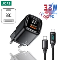 jors pd 33w fast charger quick charge type c usb a for iphone 13 12 11 pro max mini xiaomi usb c macbook digital display samsung