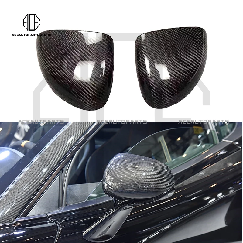 

Dry Carbon Fiber Rearview Mirror Caps Car Wing Mirror Cover Replacement For McLaren 720S 540C 570S 570GT 600LT 650S Car Styling