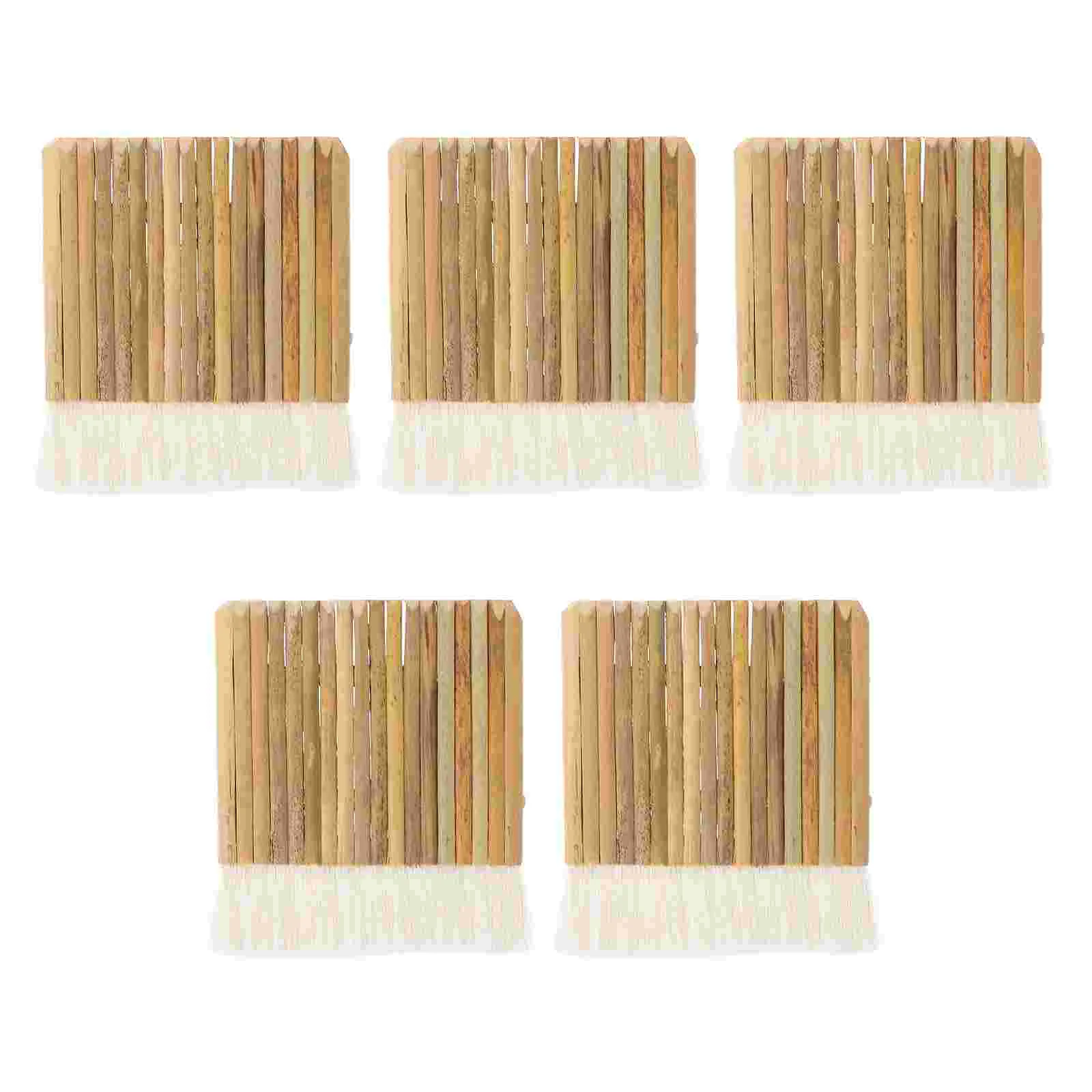 

Кисти шерстяные плоские для рисования акварелью, 5 шт.