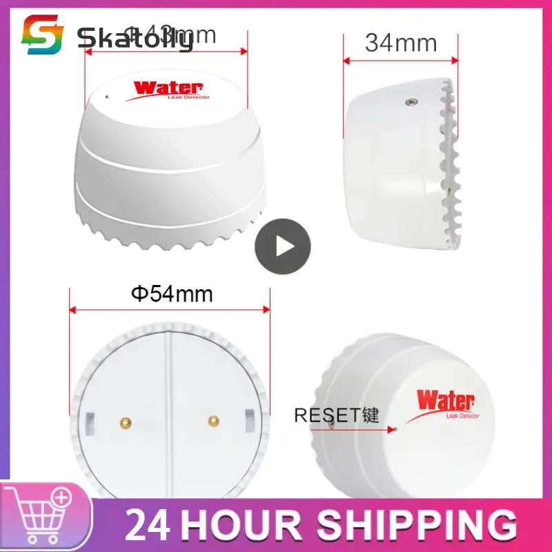 

Smart Home App Remote Monitoring Smart Water Leak Detector Real-time Detection Water Linkage Alarm Tuya Wifi Flood Sensor