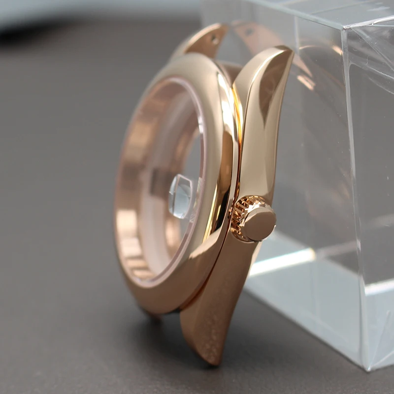 Зеркальные Запчасти для часов 36 мм 40 сапфировое стекло Seiko NH35 NH36 Miyota 8215 механизм 28