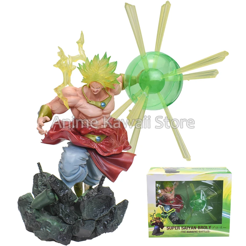 

New 30cm Dragon Ball Z Extra Battle Series Figure Super Saiyan Broli Broly THE BURNING BATTLES PVC Action Figurine for Children