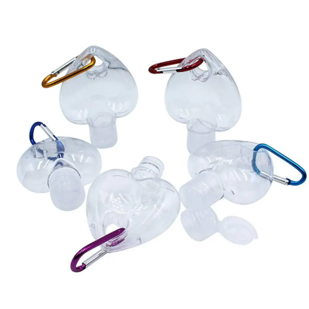 

Reusable Portable Mini Size Empty Spray Durable Bottle Hand Sanitizer Bottles Small Holder Hook Keychain Carrier For Travel