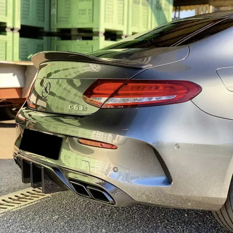 Для Mercedes W205 ABS задний бампер хвостовой спойлер для BENZ C Class W205/A205/C205 2-дверный